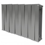 Радиатор биметаллический секционный Royal Thermo PianoForte Silver Satin 500 - 12 секции (RTPFSS50012)